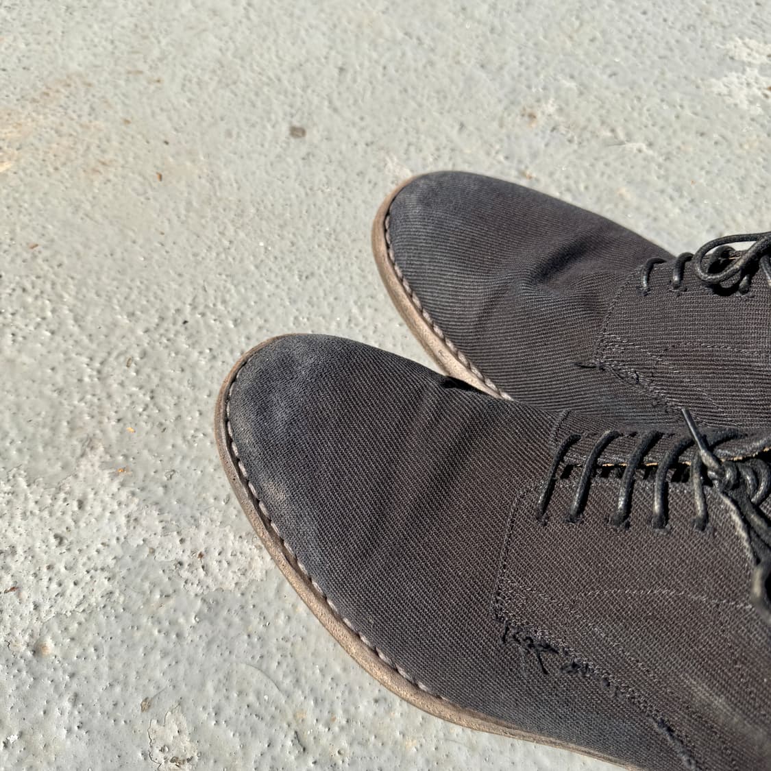 마르지엘라 캔버스 가공 더비 슈즈 상품이미지9