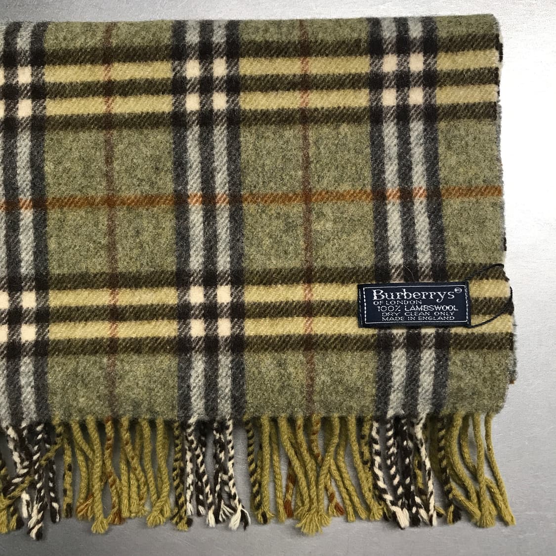 버버리 정품 램스울 머플러 카키 상품이미지3