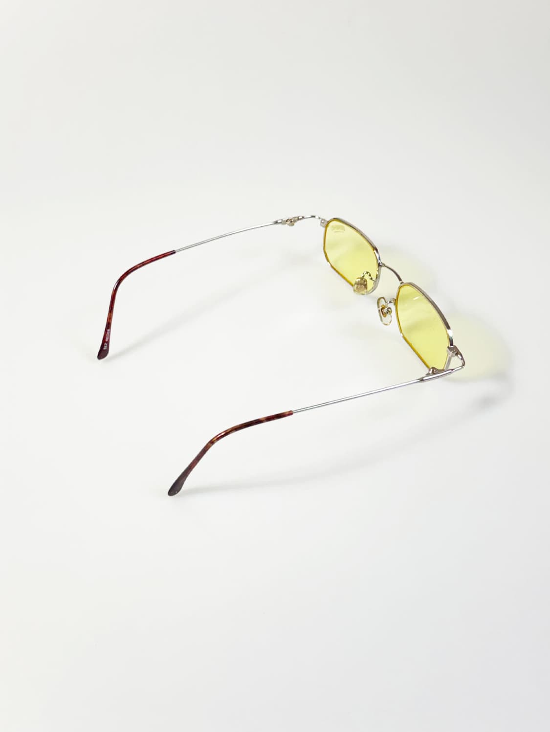 SERENO 실버 메탈 슬림 스퀘어 빈티지 틴트 안경 상품이미지4