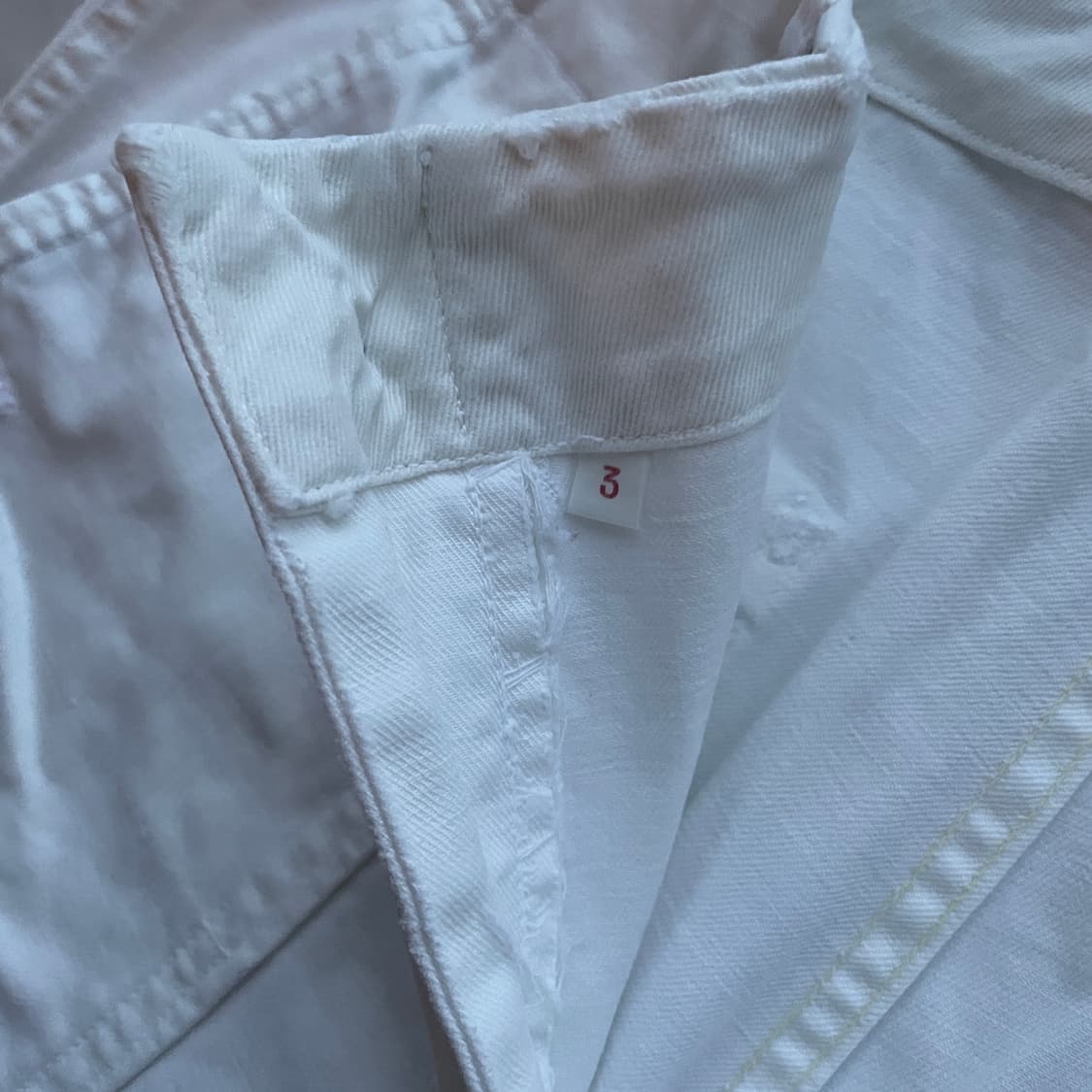 블루블루재팬 화이트 베이커 팬츠 상품이미지4