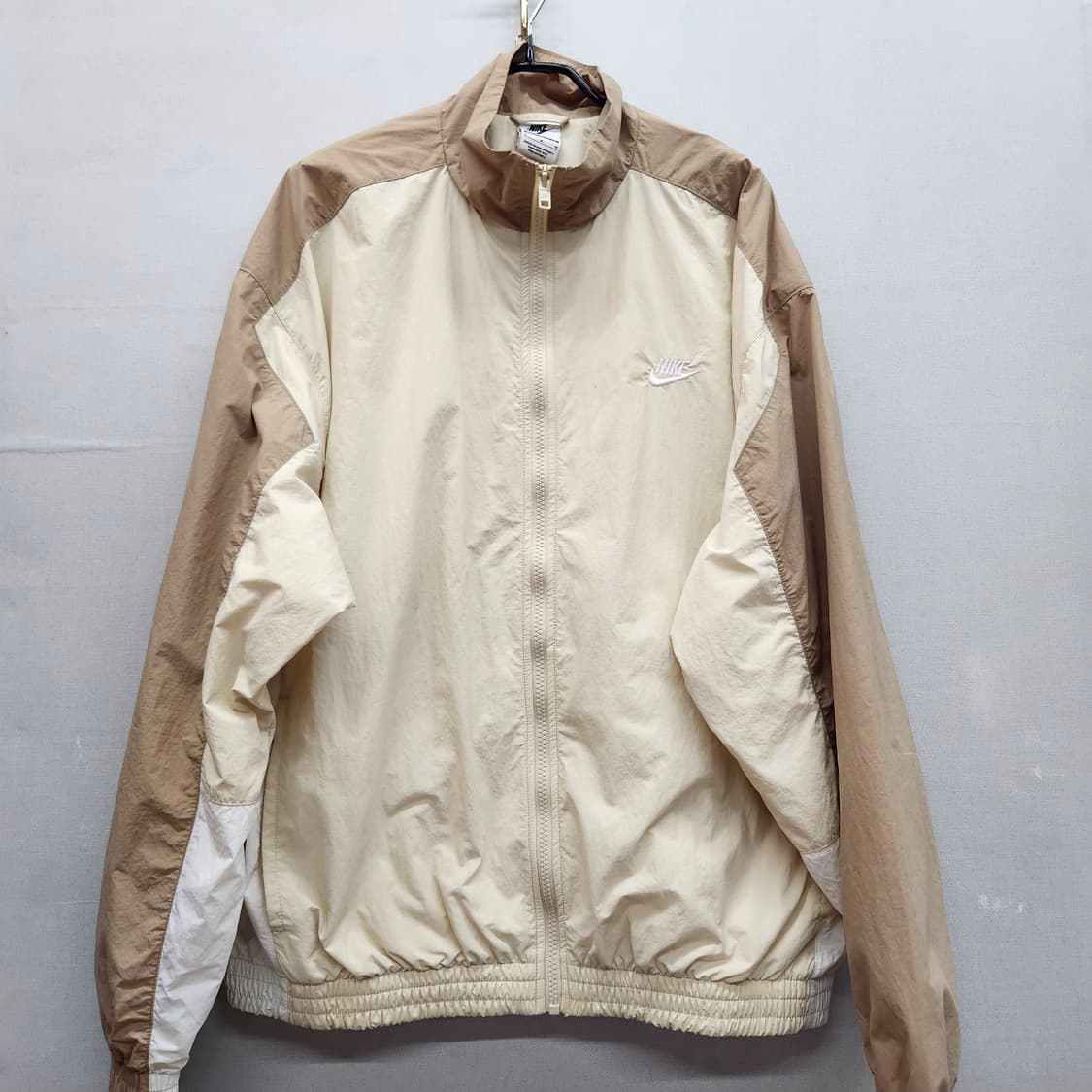 나이키 로고 배색 오버사이즈 나일론 바람막이 자켓 M(3XL) 상품이미지1