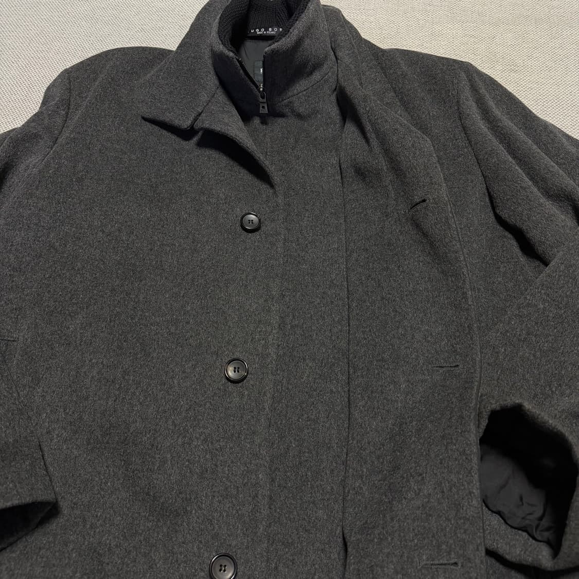 휴고 보스 집업 모직 코트 상품이미지3