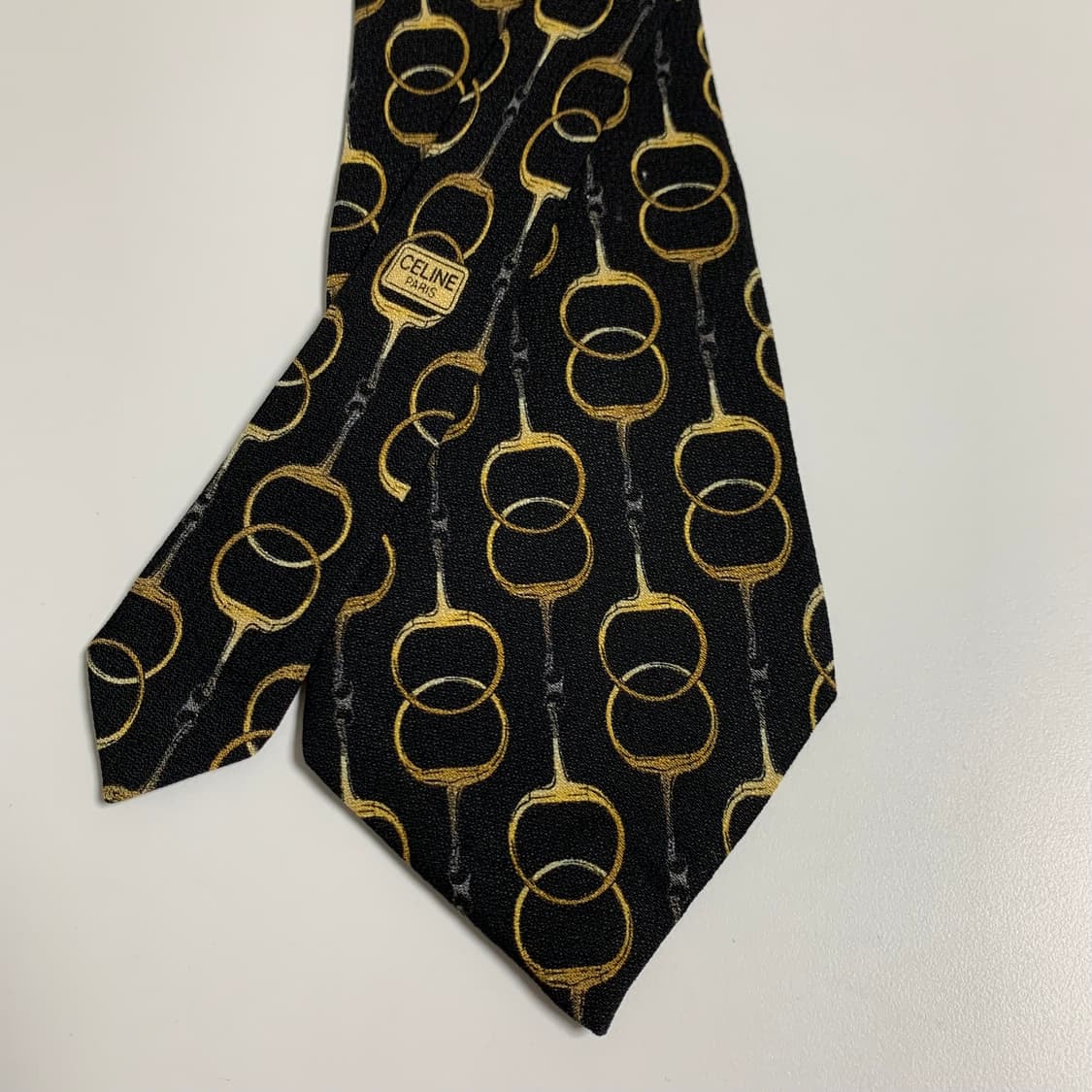 셀린느(CELINE) 명품넥타이 클래식 정장패션 블랙컬러 A등급 상품이미지4