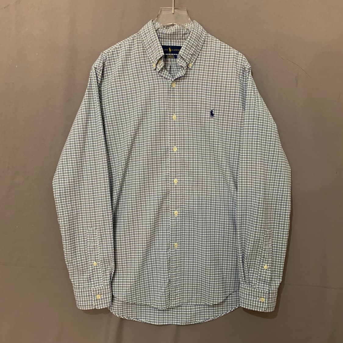 M 폴로랄프로렌 클래식핏 퍼포먼스 윈도우 스판 체크 셔츠 남방 상품이미지1
