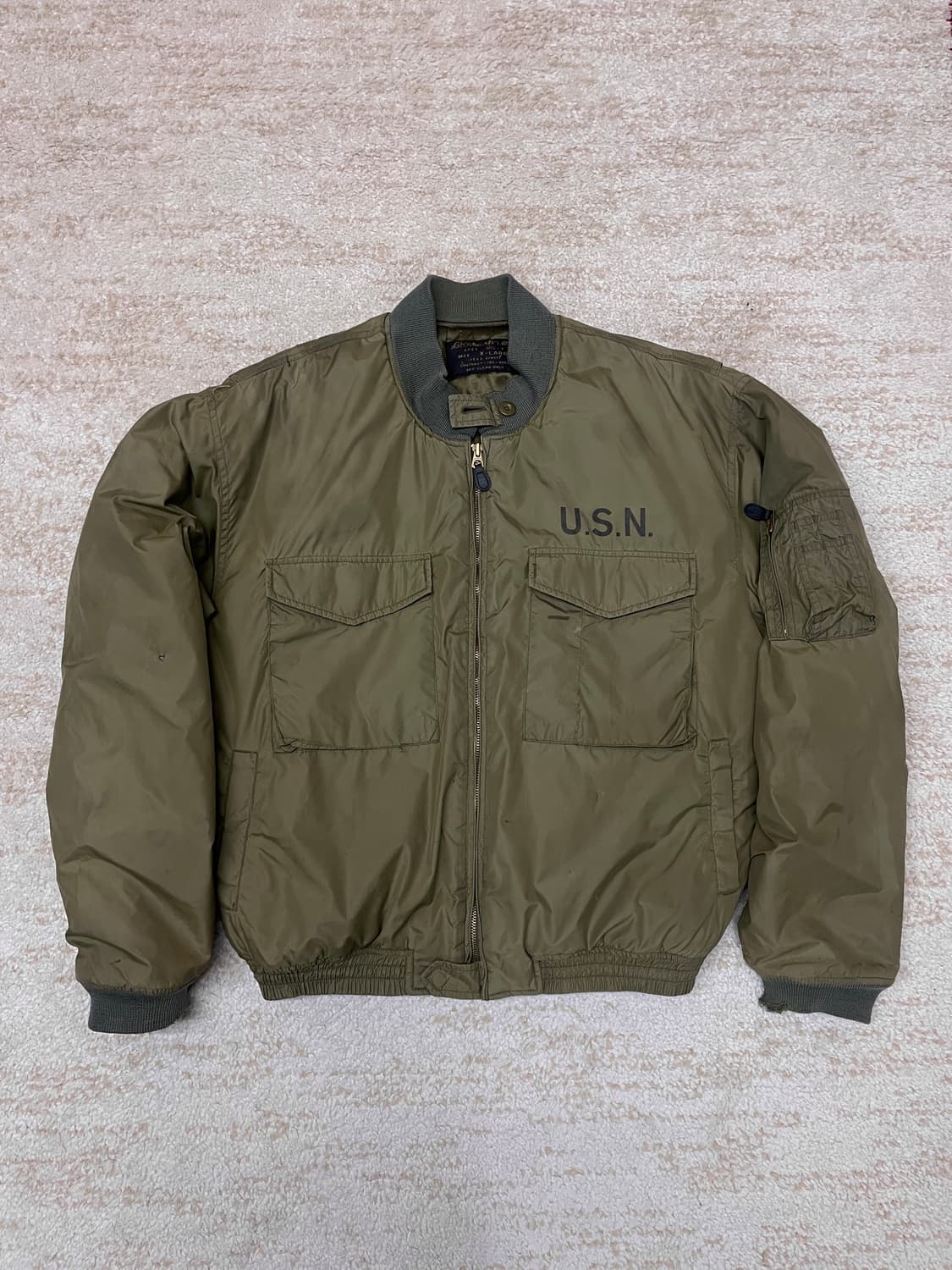 [XL] 밀리터리 U.S NAVY G-8 WEP 플라이트 자켓 상품이미지1