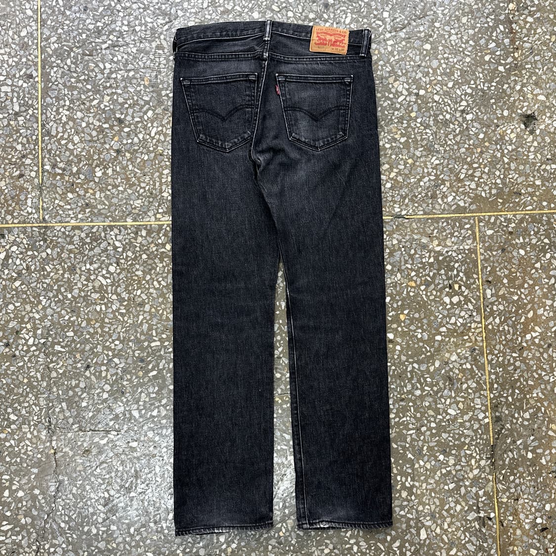 리바이스 501 블랙 진 데님 팬츠 32  상품이미지2