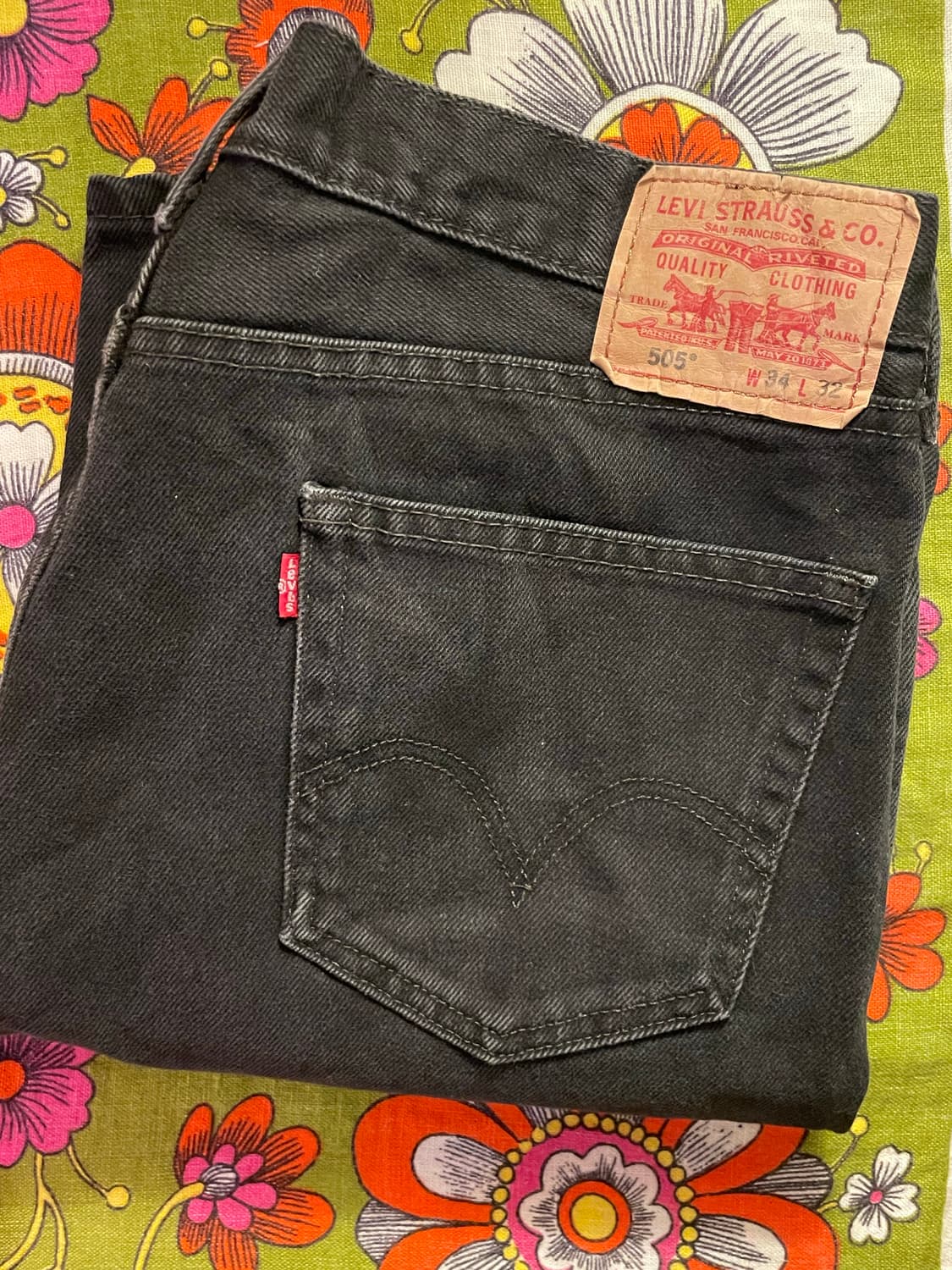 00’s Levi’s 505 Black Denim Pants  상품이미지10