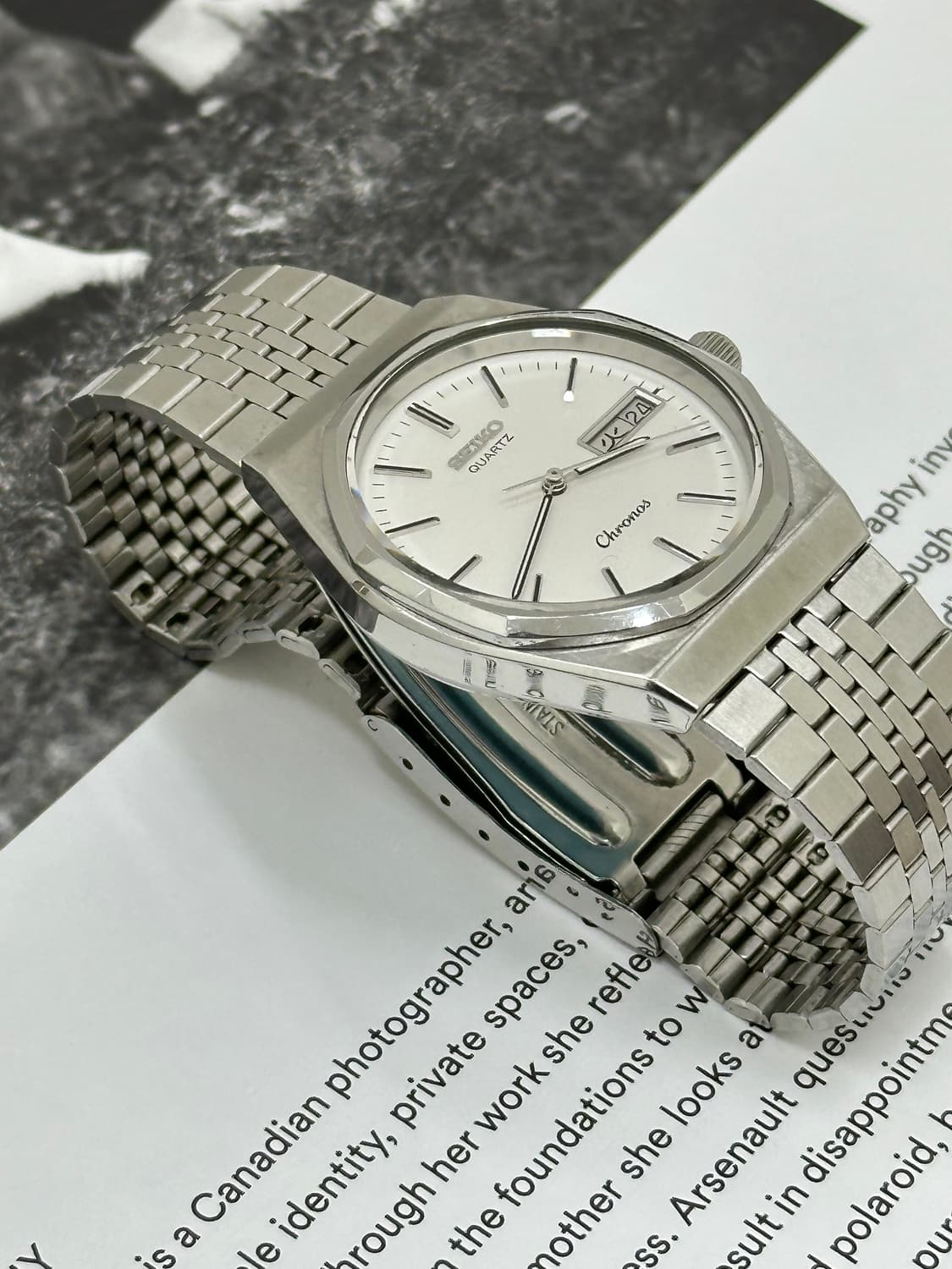 세이코 seiko chronos 쿼츠 시계 (데이/데이트) 상품이미지7