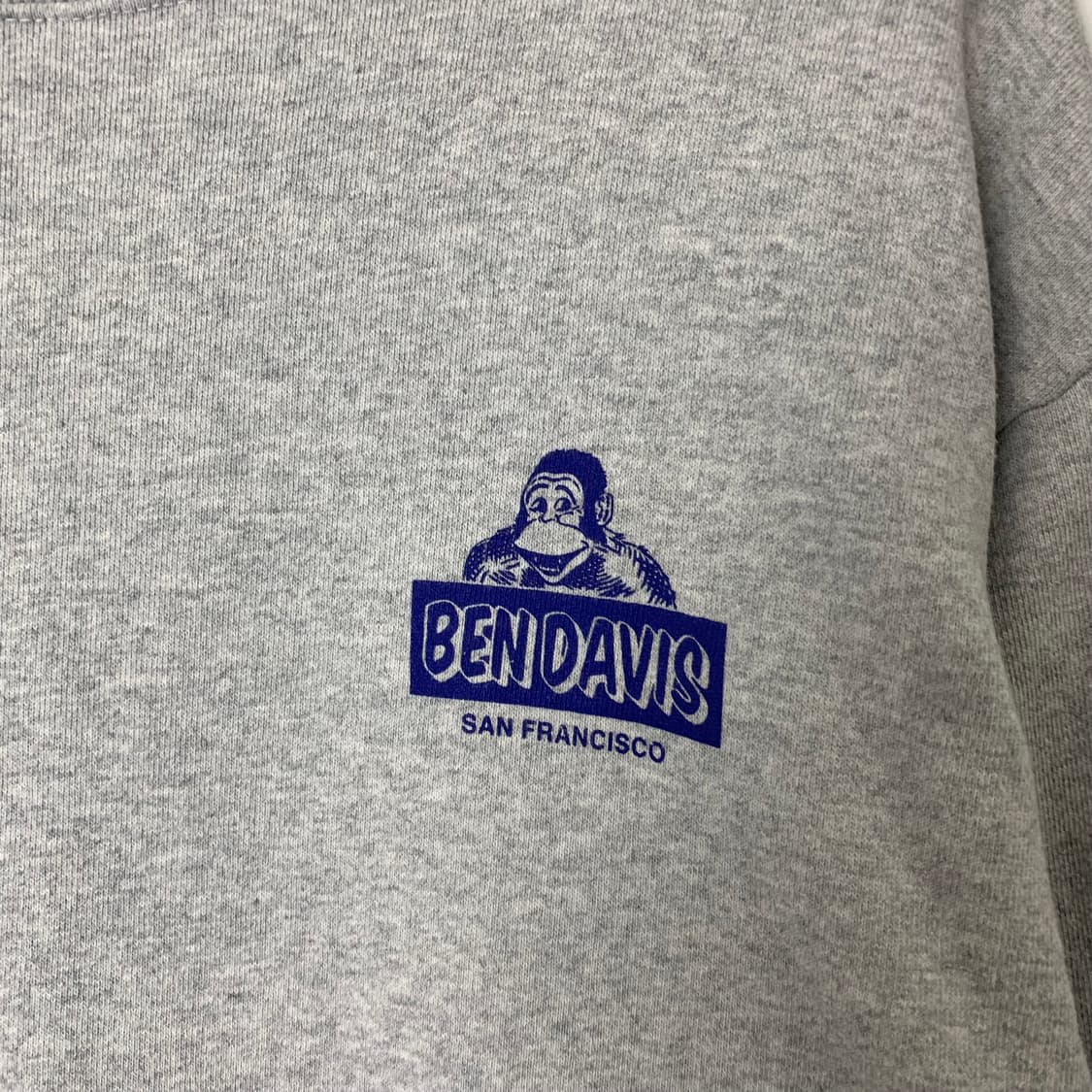 벤 데이비스 빅로고 그레이 맨투맨 상품이미지5