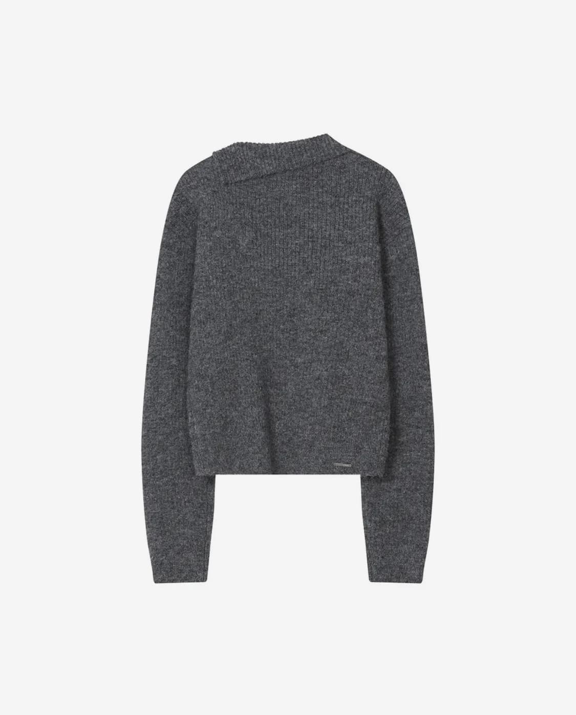 Side button knit GREY 상품이미지3