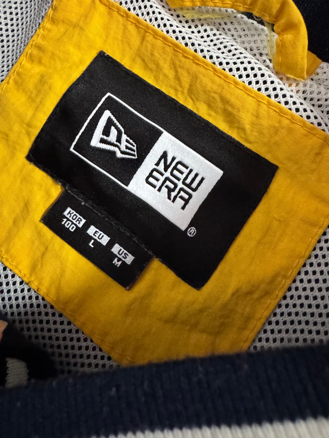 희귀!! 뉴에라 컬러블록 나일론 풀오버 웜업 아노락 L 상품이미지3