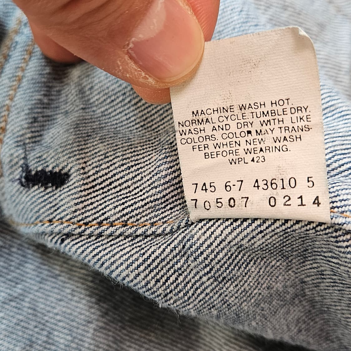 80s 리바이스 3세대 트러커 70507 / L~XL 상품이미지5