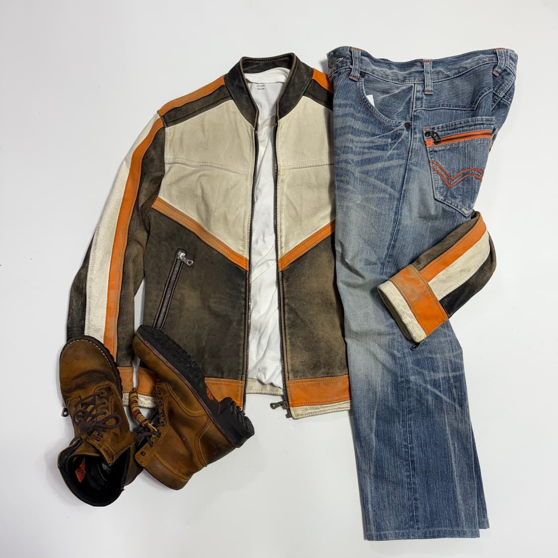 돌체앤가바나 호스하이드 레이싱 레더자켓  상품이미지1