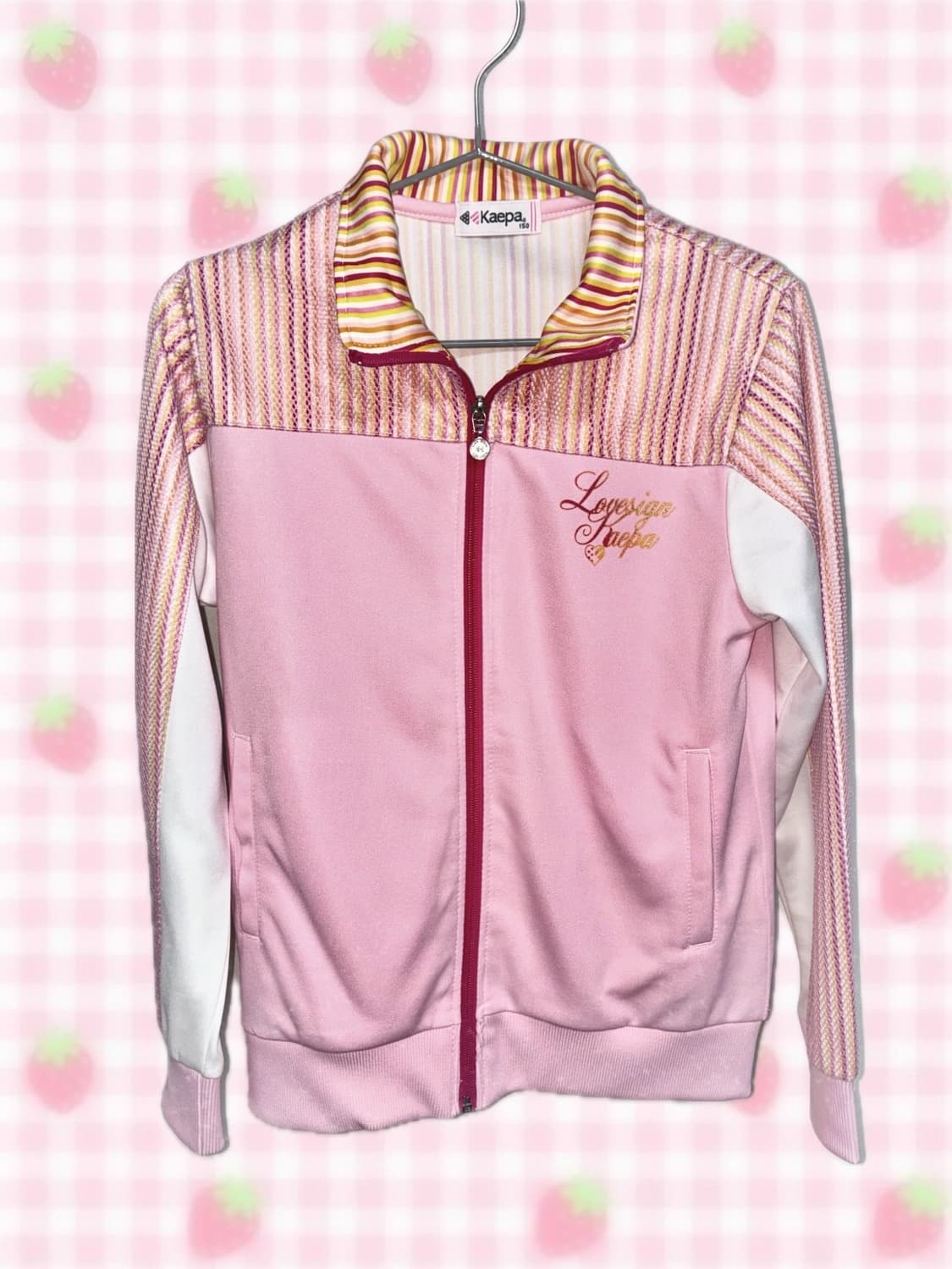 💗 Y2K 키치핑크룩 트랙탑 집업 / 일본 빈티지 kaepa 상품이미지1