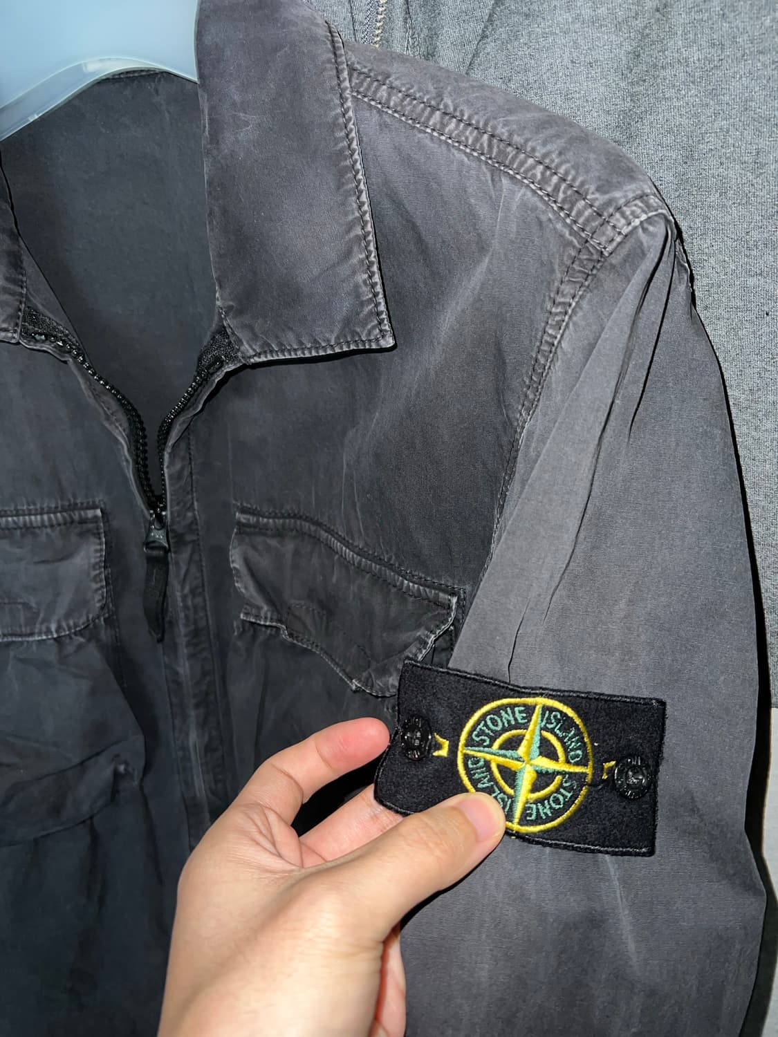 스톤아일랜드 올드이펙트 셔츠 자켓 상품이미지3