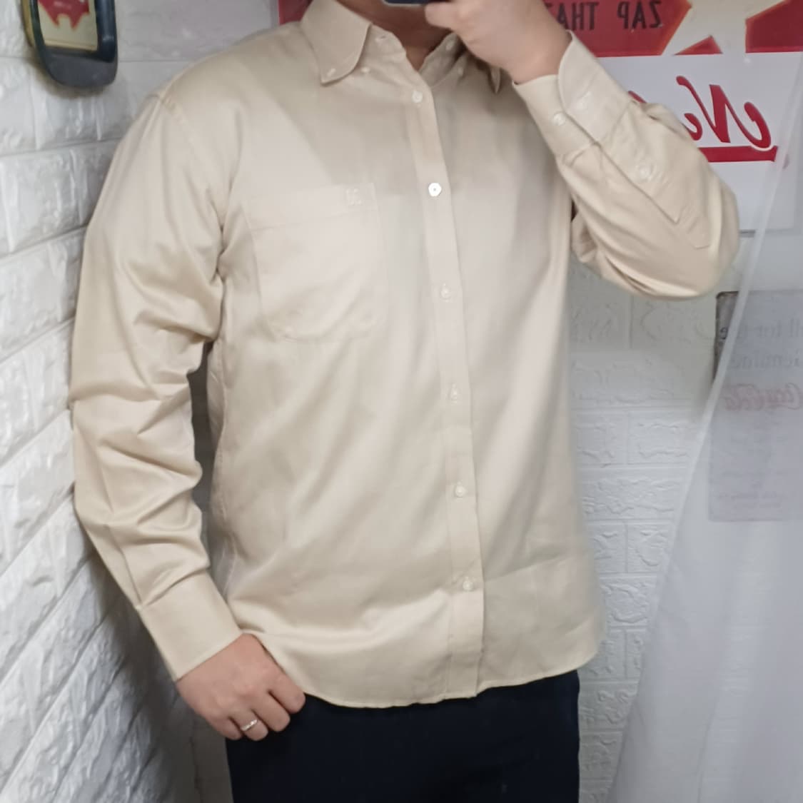 닥스 라이트 브라운 셔츠 상품이미지2