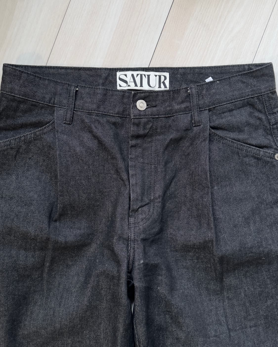[SATUR] black denim pants 상품이미지5