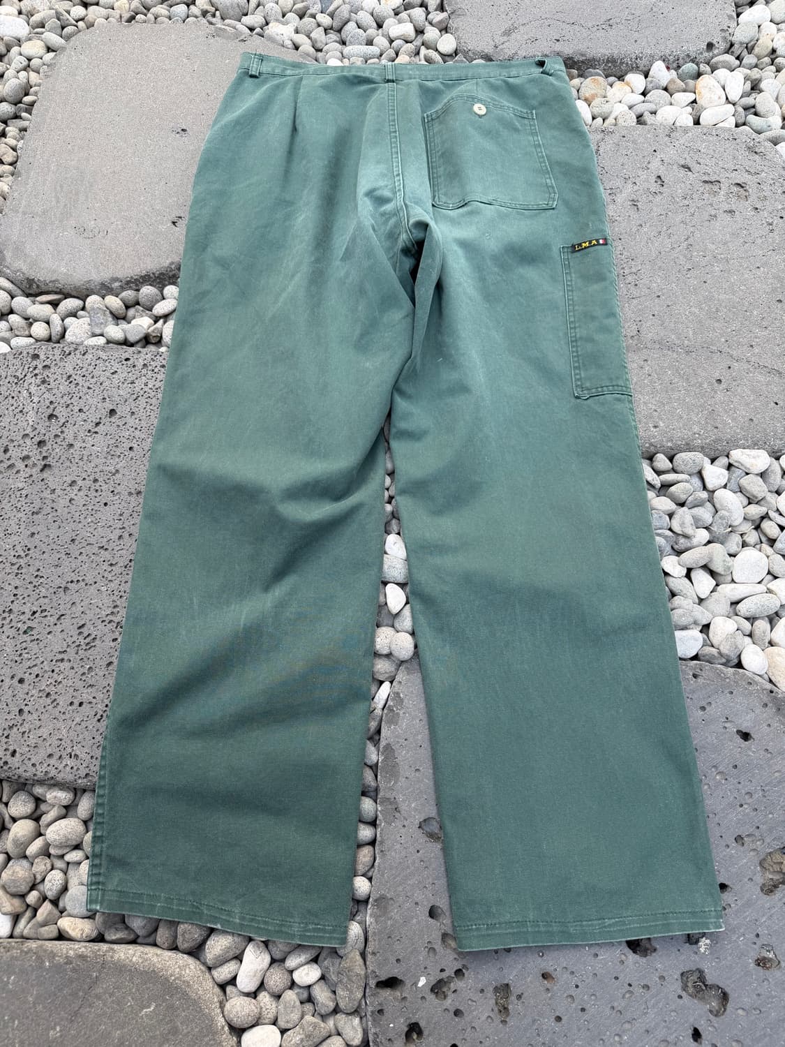 1980s L.M.A FRENCH WASHED 프렌치워크 와이드팬츠 상품이미지2