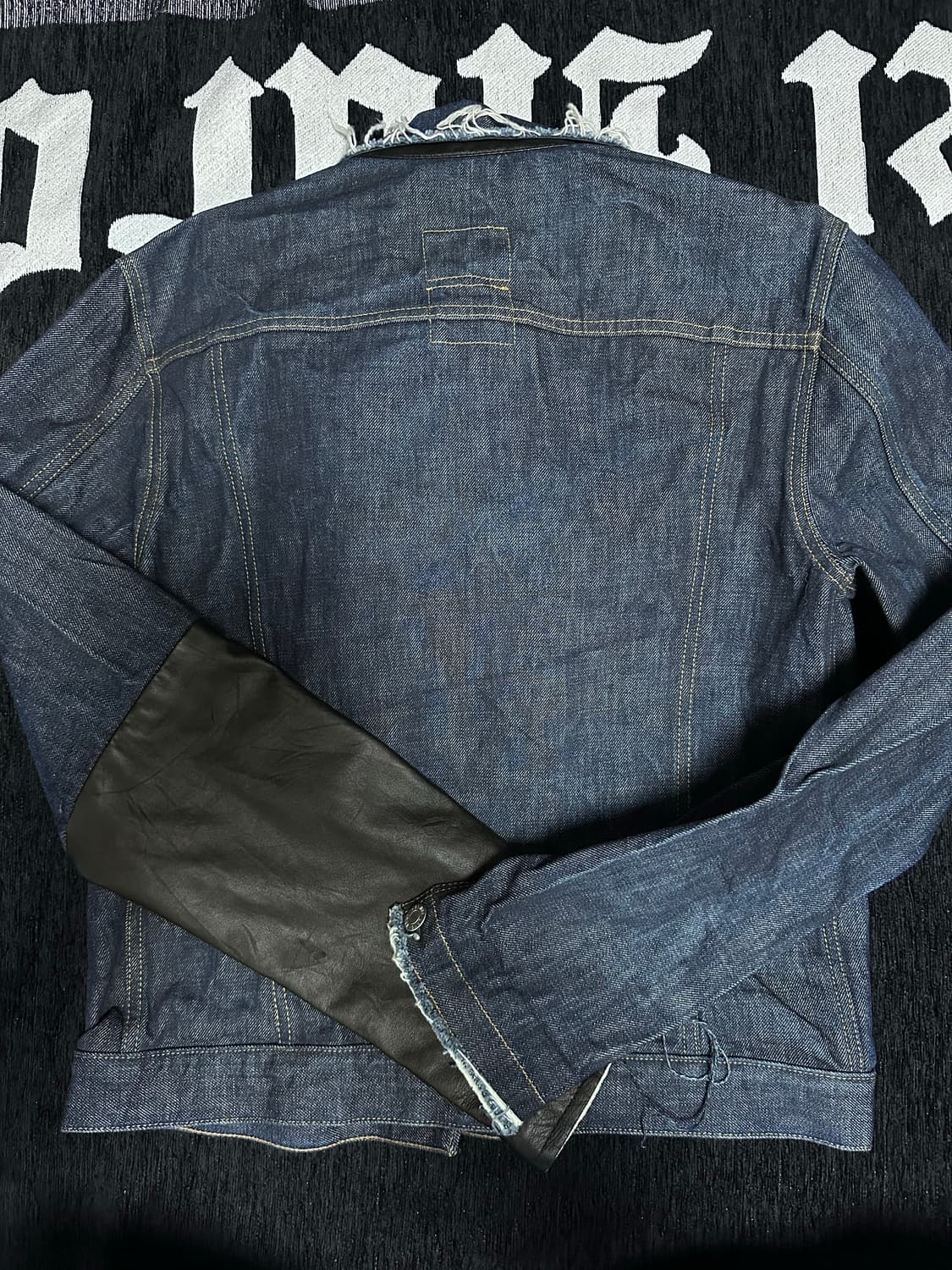 헬무트랭 03 s/s 아카이브 라인 레더 슬리브 자켓 GD착용 상품이미지5