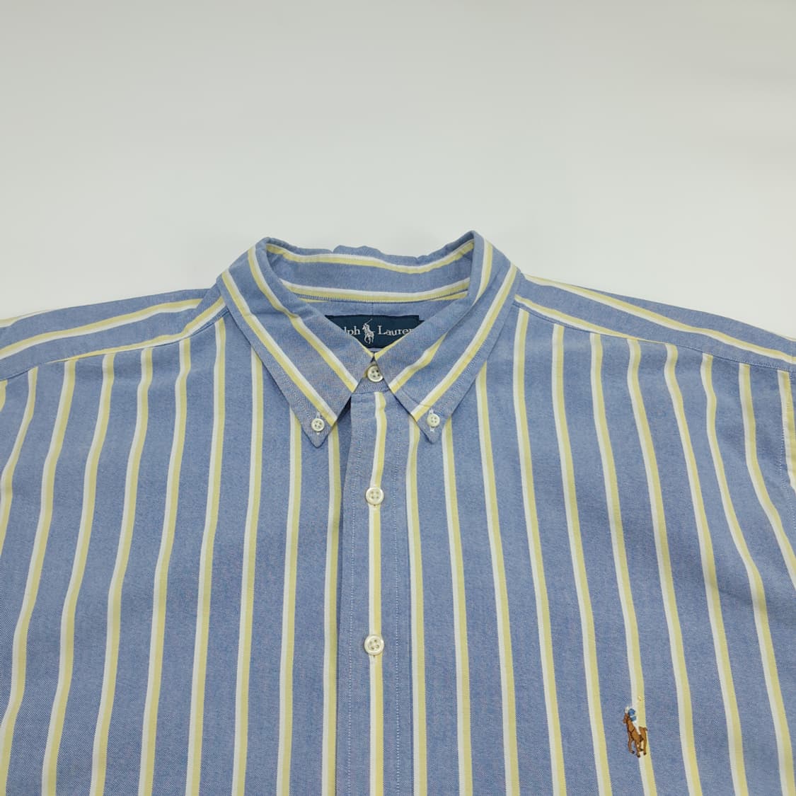 Co514 2XL Tall 폴로 랄프로렌 볼드 스트라이프 반팔 셔츠 남방 상품이미지2