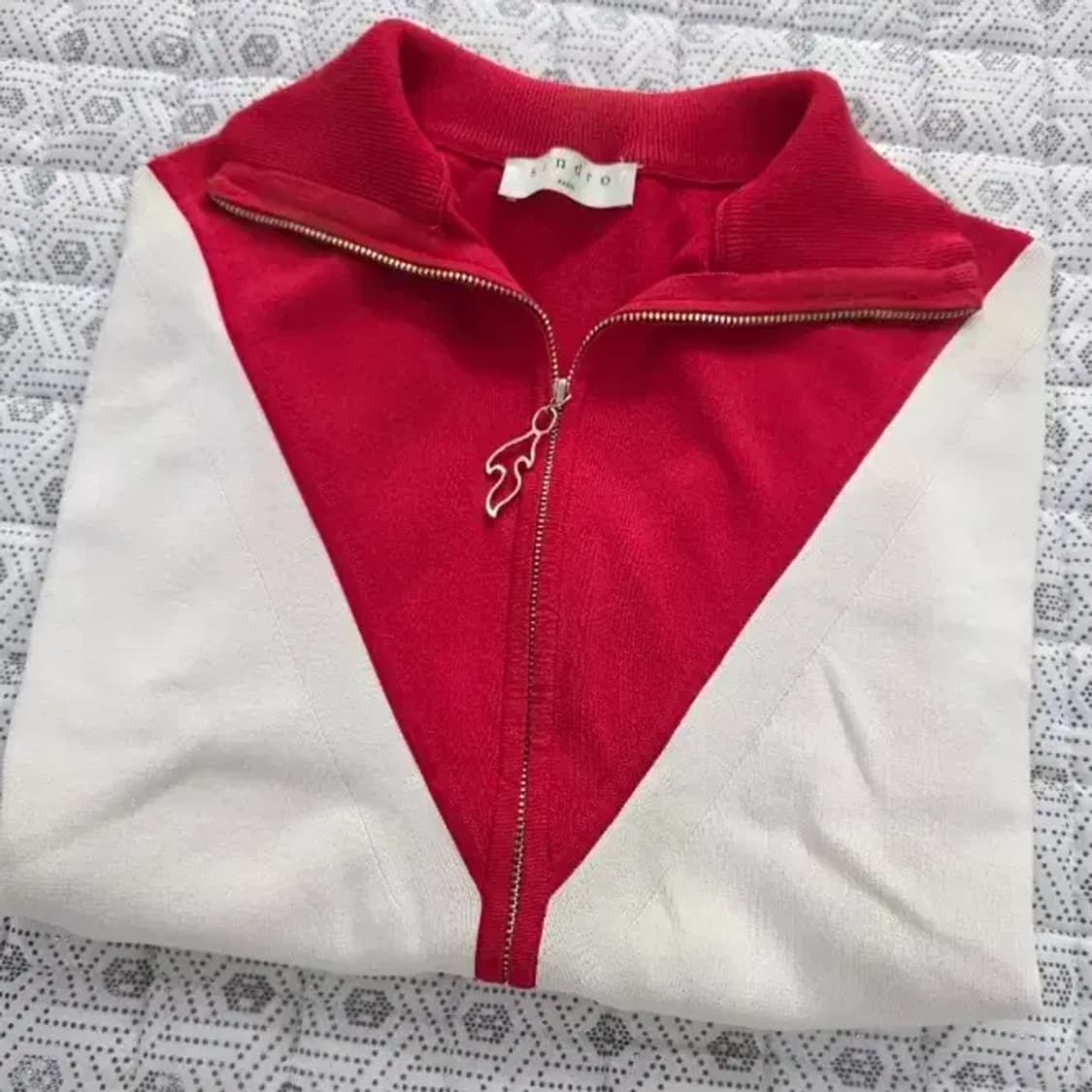 Sandro 산드로 투톤 집업 자켓 가디건 ~55 상품이미지3