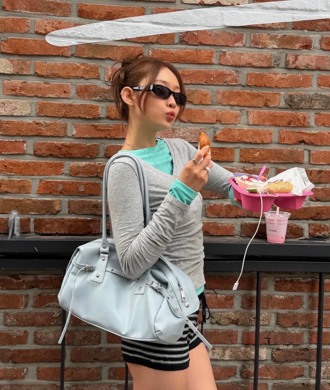 [브로치포함] 레터리 belted sera bag 세라백 상품이미지2