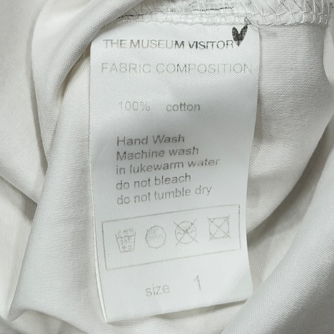 더뮤지엄비지터 초창기 2020-2021 반팔 화이트 상품이미지5