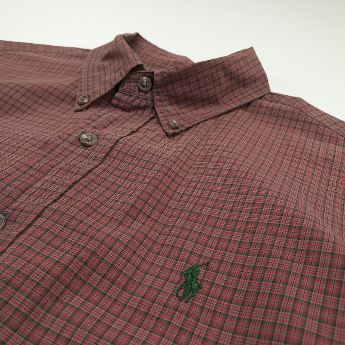 CN751 L 폴로 랄프로렌 크리스마스 미니 타탄체크 긴팔 셔츠 남방 상품이미지5