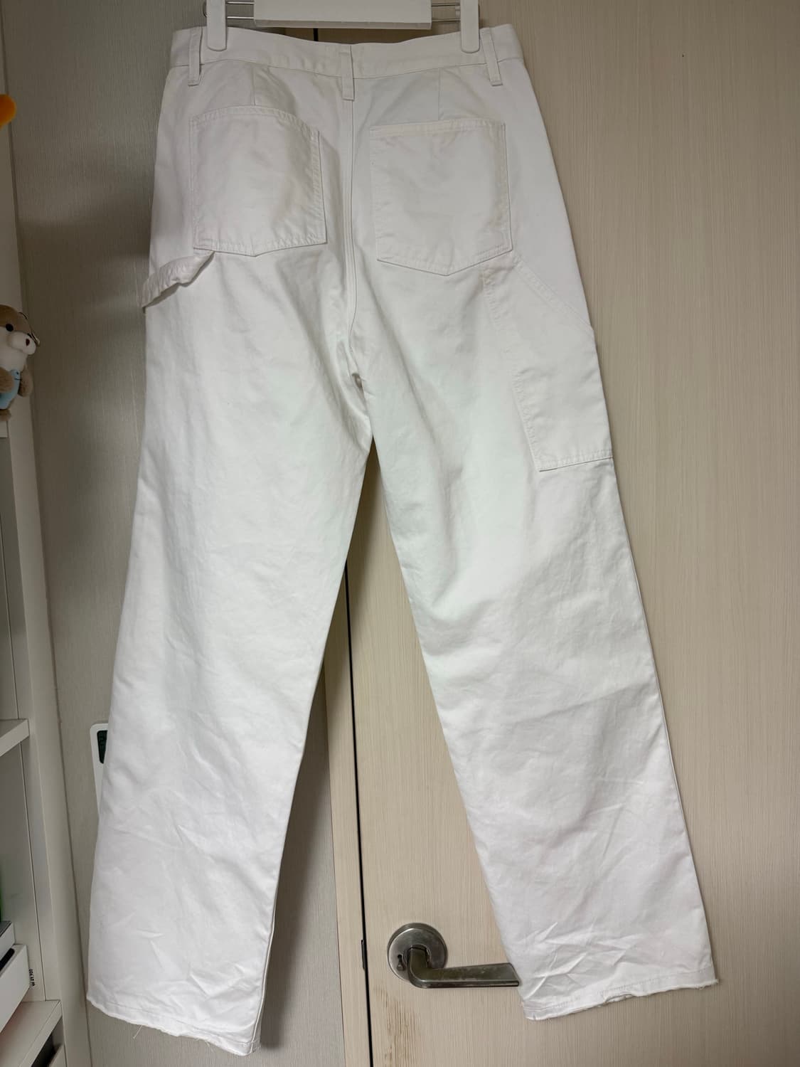 A.ta cut off carpenter pants white 상품이미지6