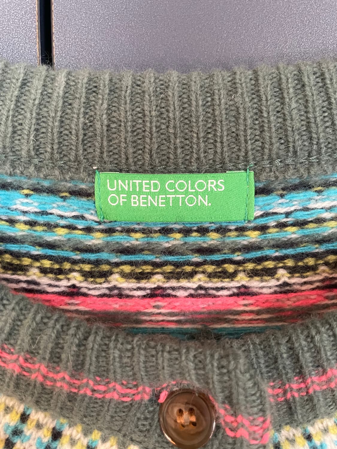베네통 모100 크롭 니트 가디건 상품이미지2