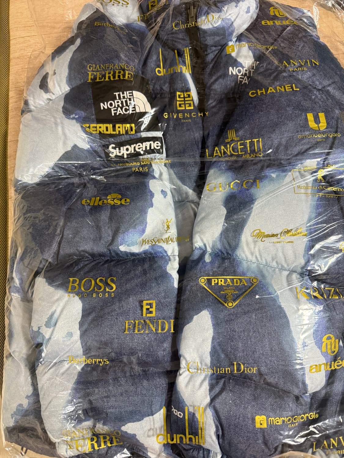 [L] 슈프림 노스페이스 블리치드 패딩 상품이미지2