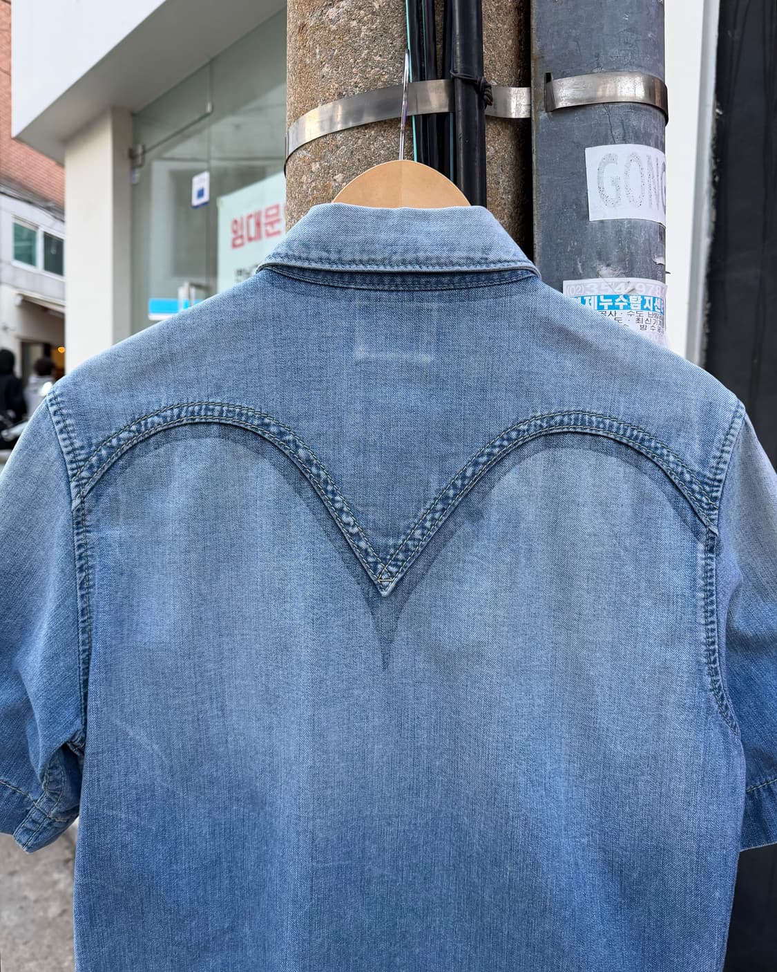 Levis JPN type-1 denim short sleeve 셔츠  상품이미지7