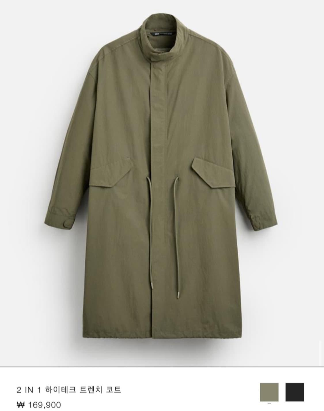 자라 M65 피쉬테일 파카 L-XL 상품이미지2