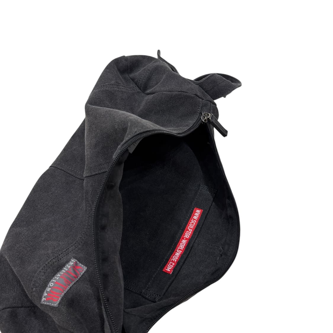 스컬프터 빈티지 캔버스 더플백 가방 블랙 상품이미지3