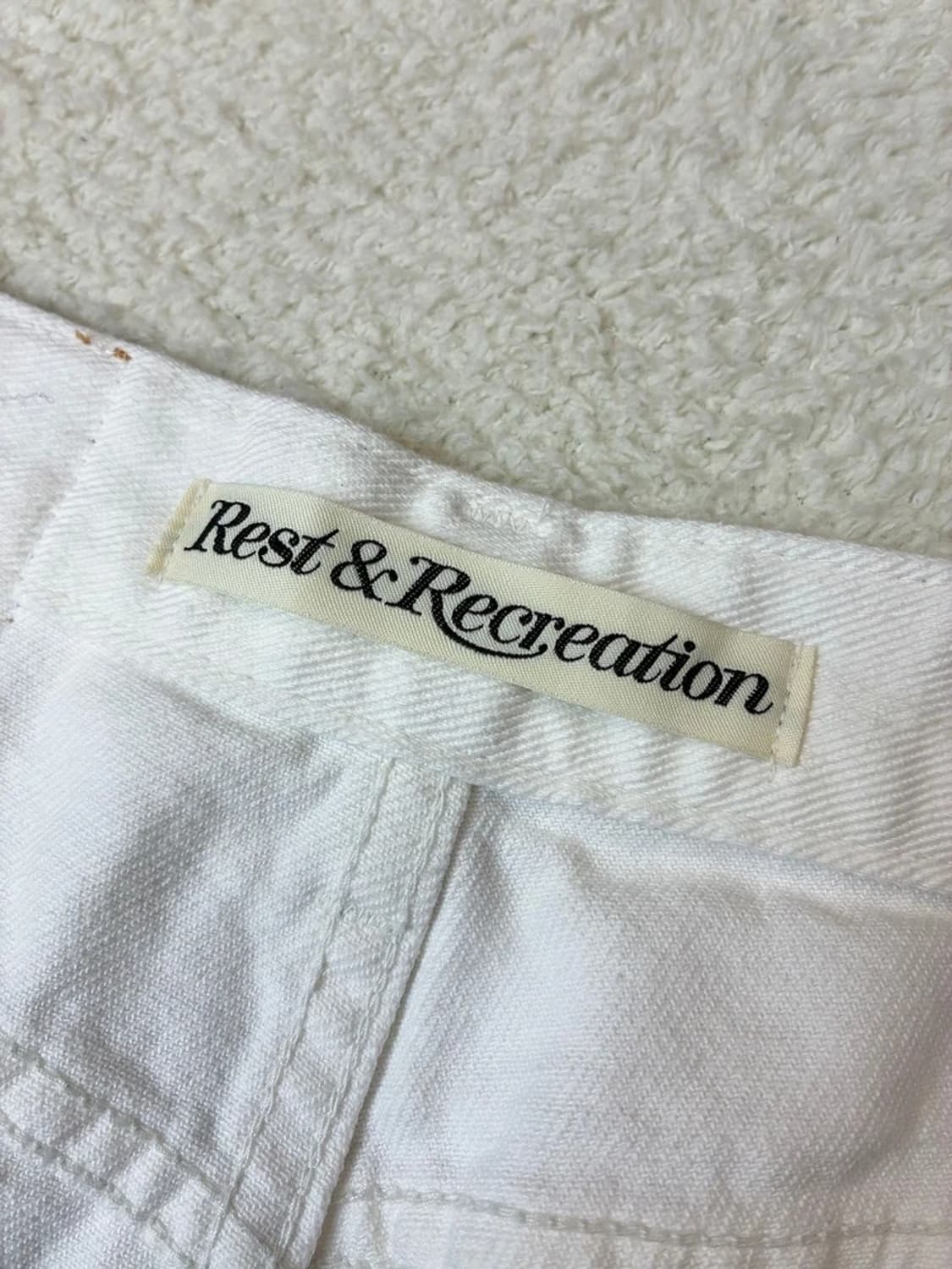 레스트앤레크레이션 RR 와이드 진스 화이트 데님 팬츠 PN5971 상품이미지8