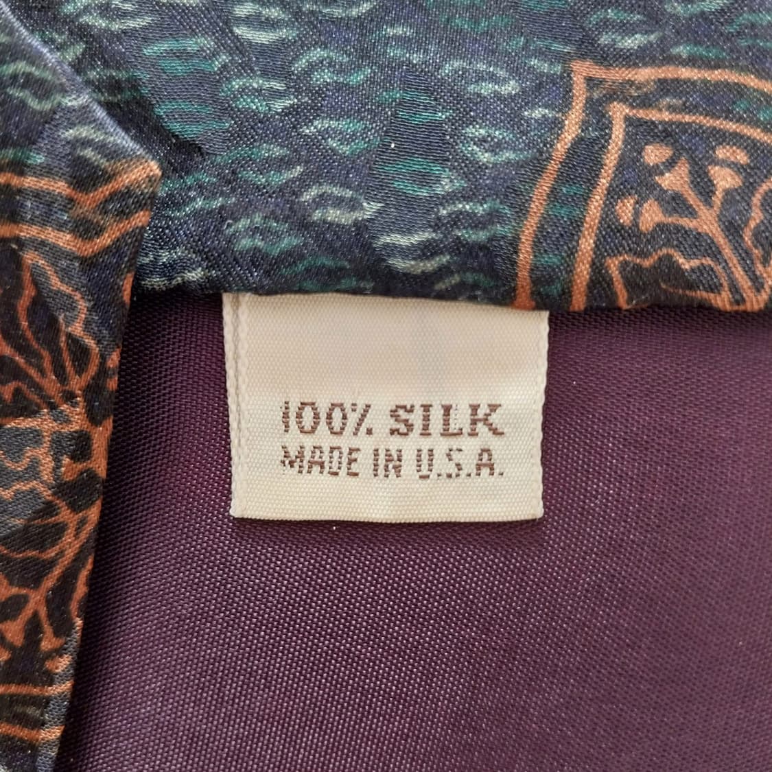 리버티 오브런던 실크 다크그린 넥타이 10.2cm A+~A등급 K1316 상품이미지9