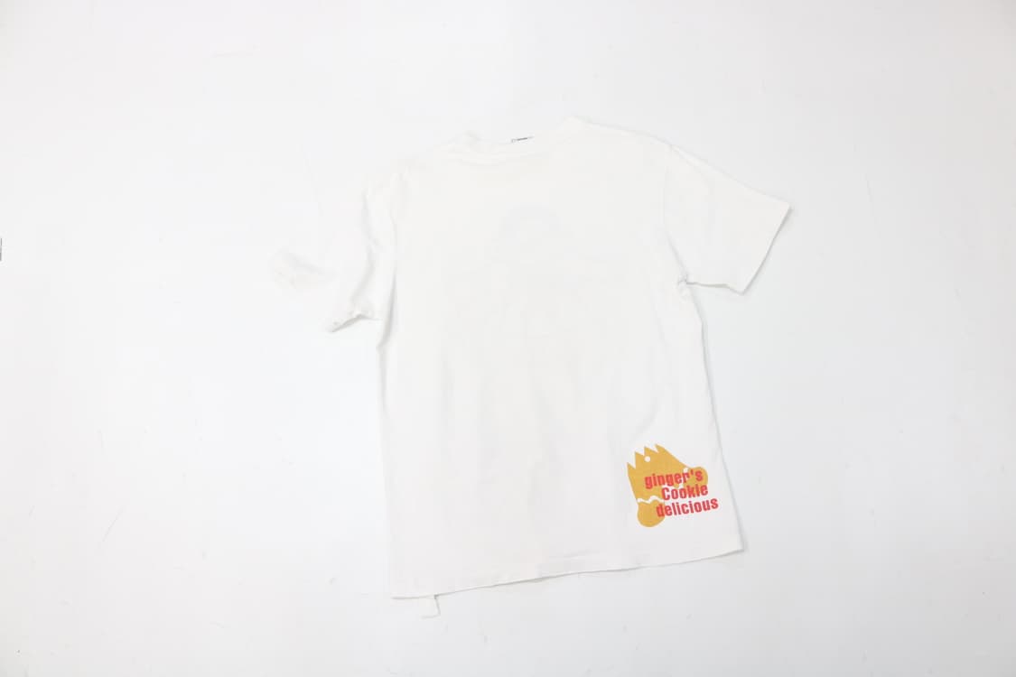 funky bass 펑키베이스 진저브레드 그래픽 화이트 반팔티셔츠 (M) 상품이미지7