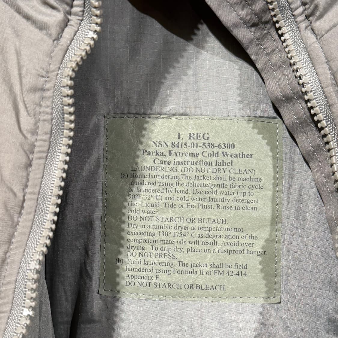 USA 미군 ECWCS 프리마로프트 레벨7 파카 LR 상품이미지3