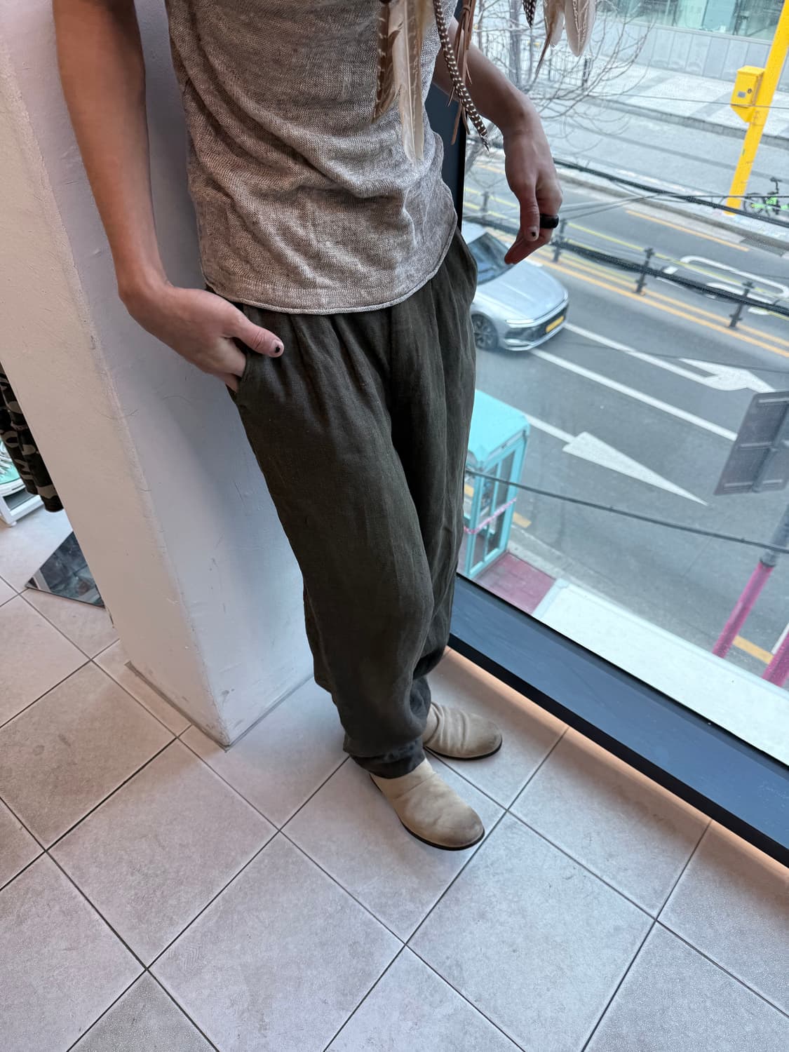 linen slacks 상품이미지2