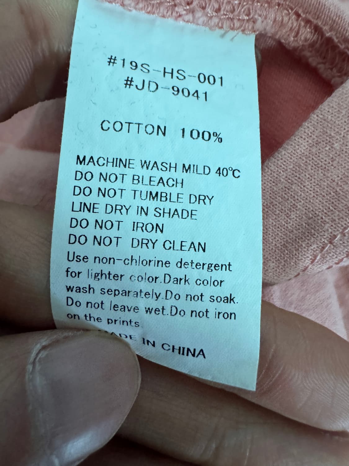 여성 DANTON 단톤 원 포켓 핑크 반팔 티셔츠 S 상품이미지4