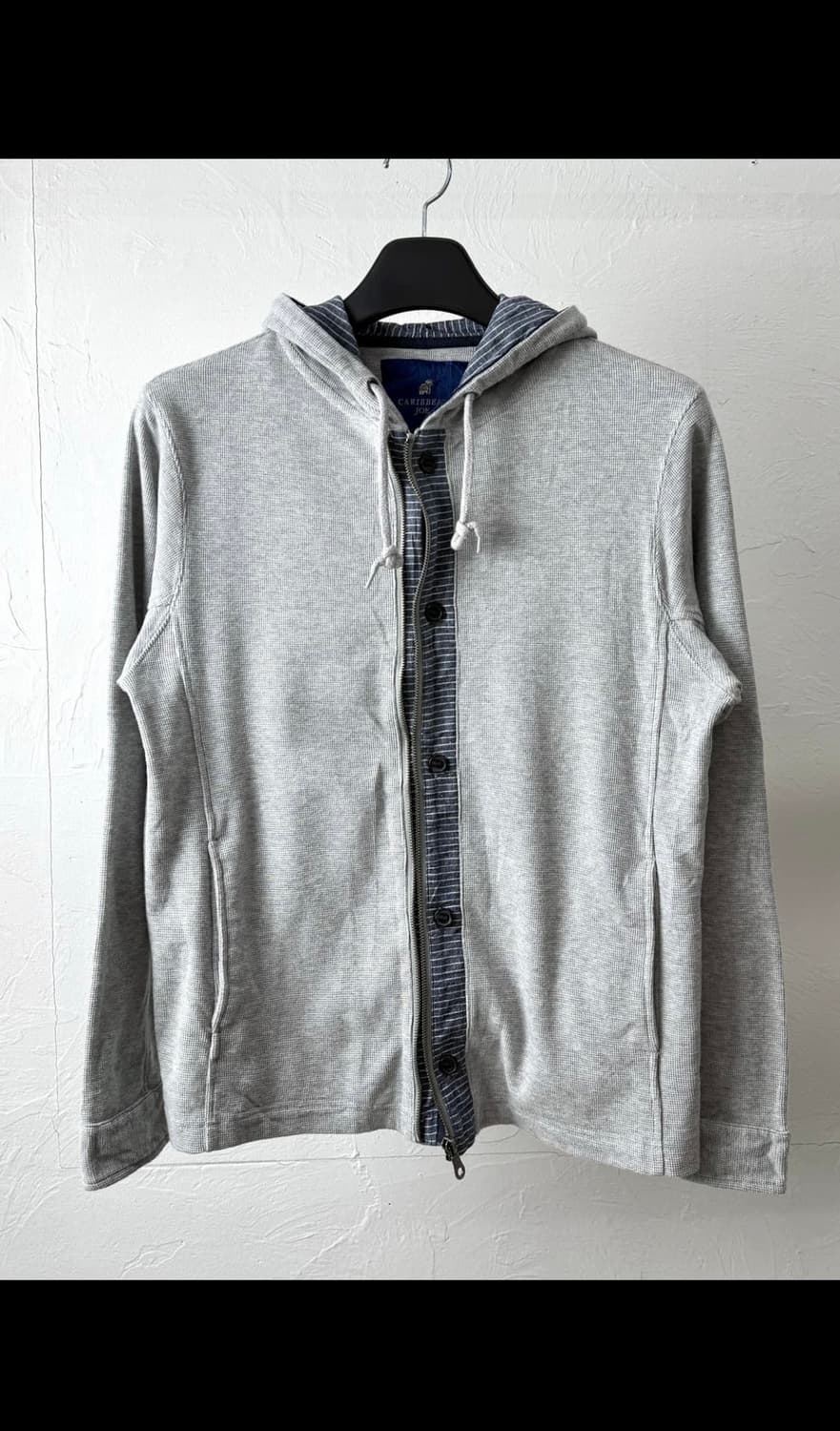 Caribbean Joe 버튼 후드 집업 상품이미지3