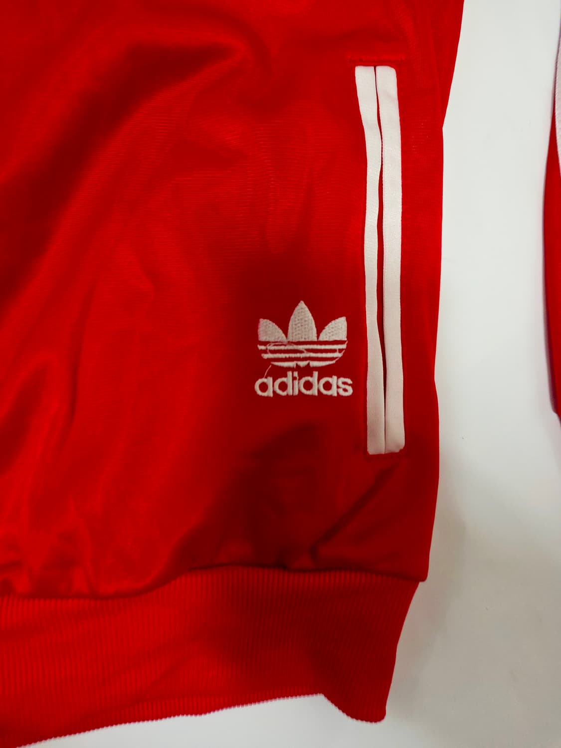 아디다스 필리핀 국대 블루 레드 사선 배색 트랙탑 져지 (실측90-95) 상품이미지3