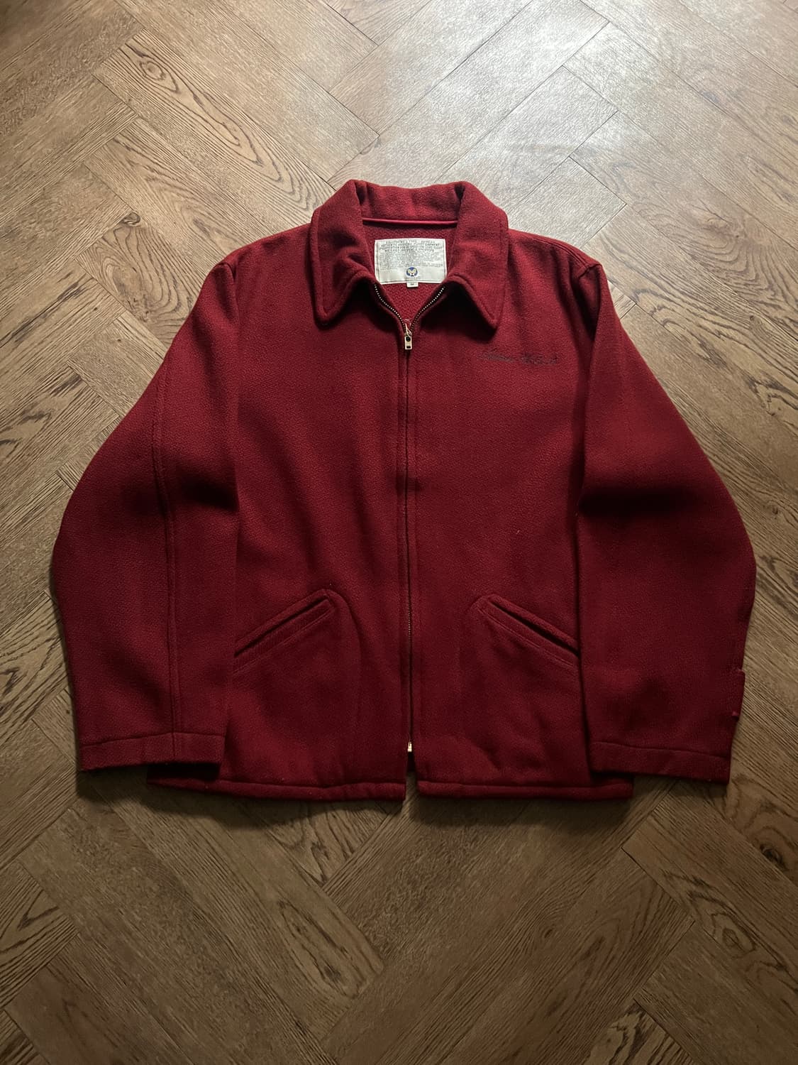 [M]90's AVIREX 아비렉스 FORREST SERVICE 울 자켓 상품이미지2