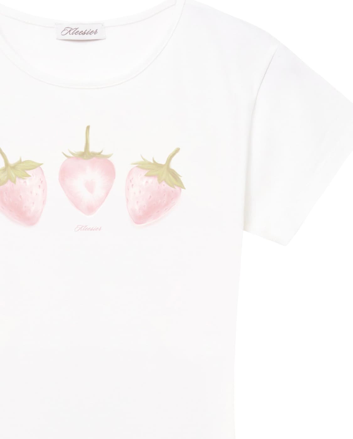 클리시어 딸기티 스트로베리 티셔츠 반팔 파스텔탑 핑크 S kleesier 상품이미지2