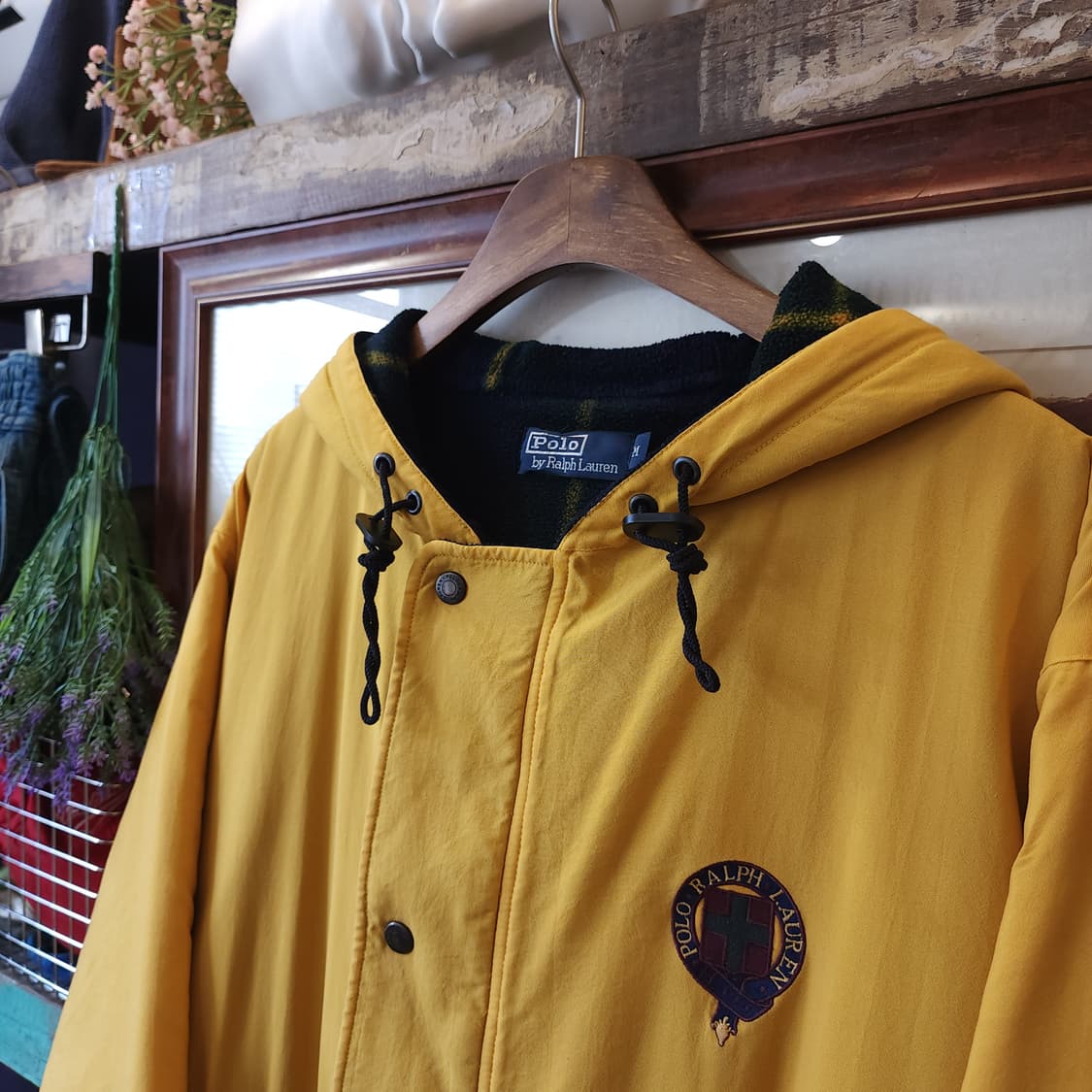90s 폴로 랄프로렌 마운틴 파카 플리스 라이닝 후드 파카 M 상품이미지6