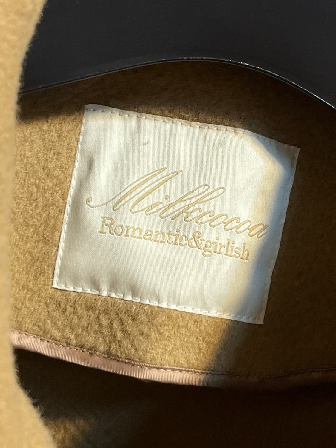 밀크 코코아 블렌드 싱글 코트 상품이미지5