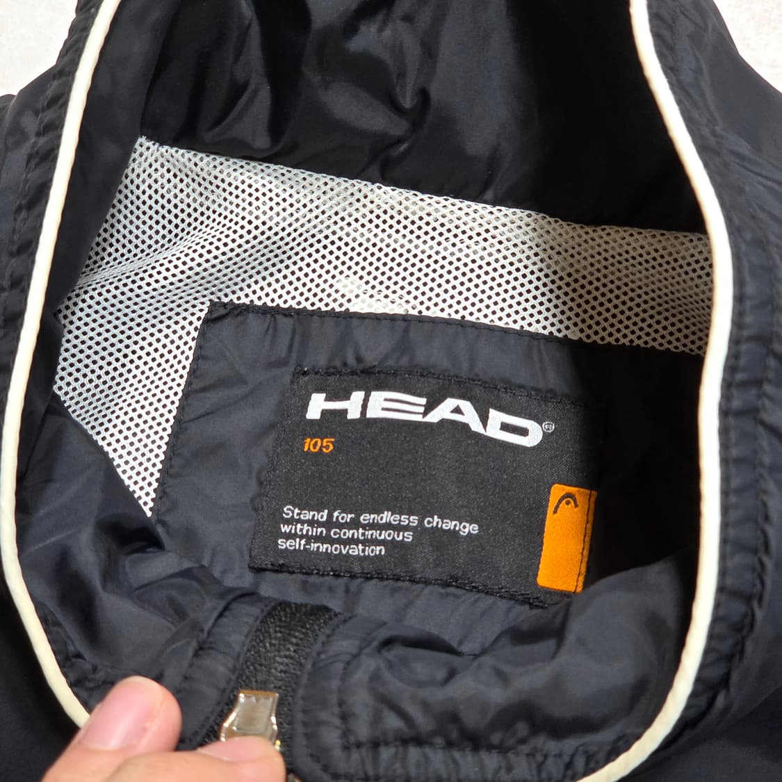 HEAD 헤드 화이트 블랙 바람막이 자켓 상품이미지8
