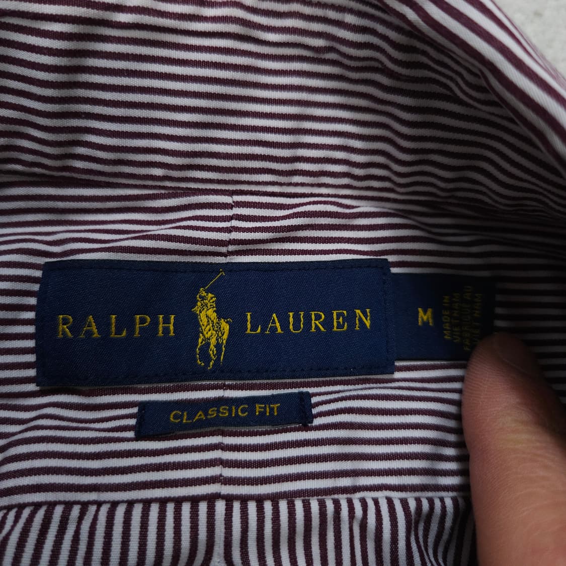 폴로 랄프 로렌 신형 스트라이프 셔츠 M 클래식핏 상품이미지5