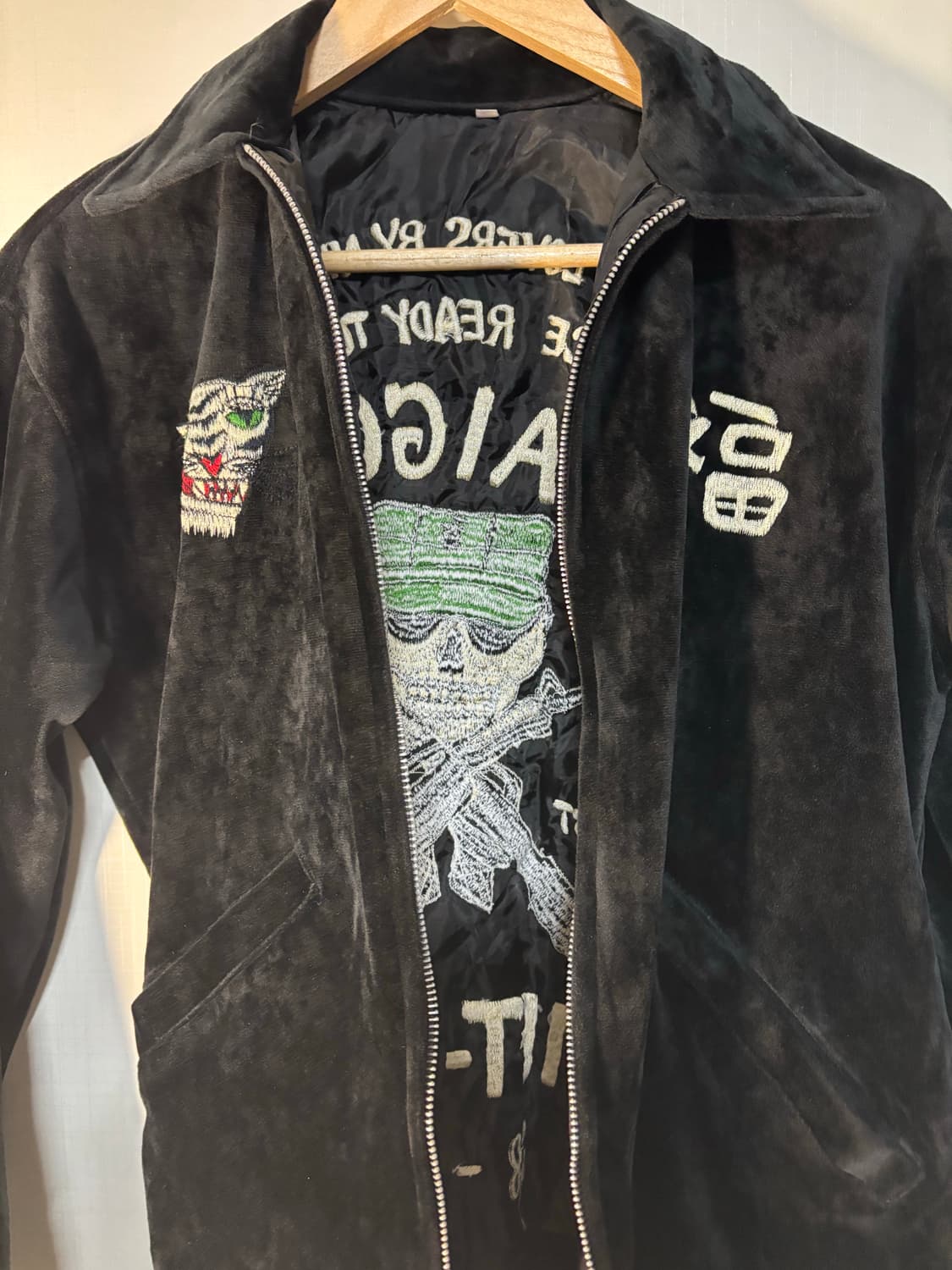 VIET-NAM 빈티지 베트남전 자수 스카잔 자켓 상품이미지4