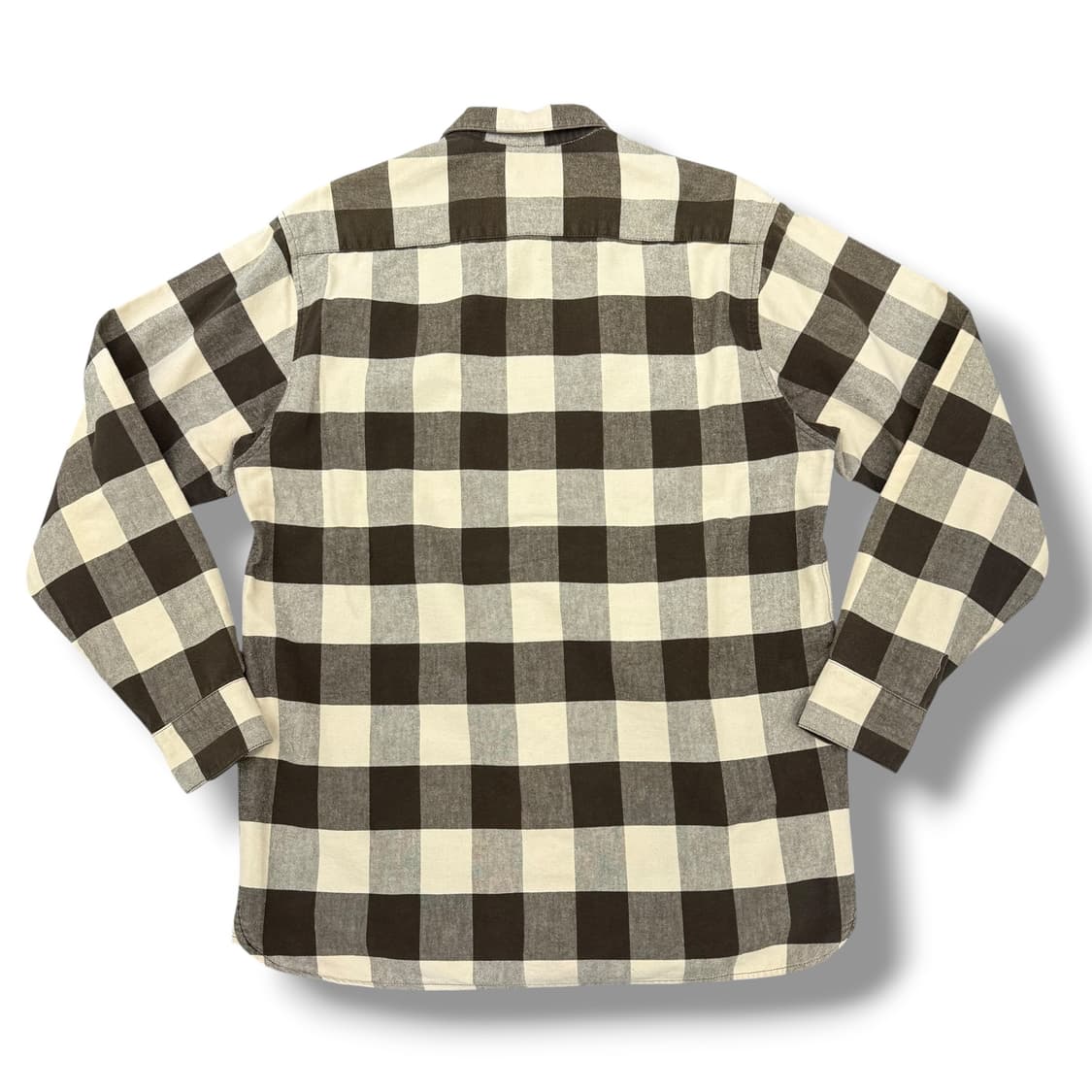 90‘s 슈프림 버팔로 베이지 브라운 체크셔츠  상품이미지2